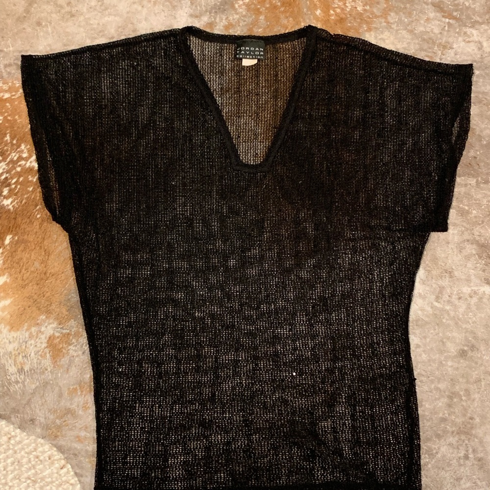 Jordan Taylor Black Mesh Knitwear